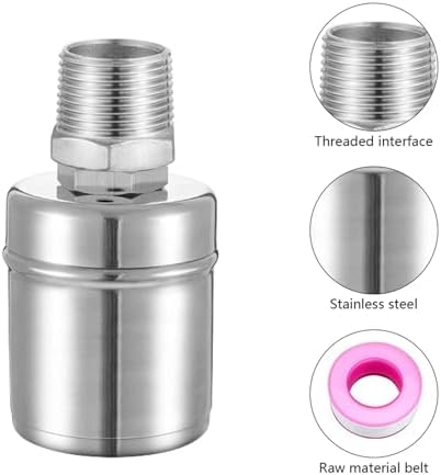 1/2 3/4 1Inch Ball Valve Automatic Water Level Control 304 Stainless Steel Auto Shut Off Float for Water Tank(3/4",Side Water Inlet) - Image 6