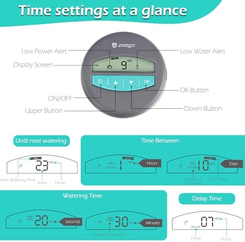 Zeego Automatic Drip Irrigation Kit with Digital Programmable Water Timer - Image 4