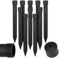 Junkin 10 Pack 14 Inch Large Deep Root Watering Stake, Black 10 by Junkin