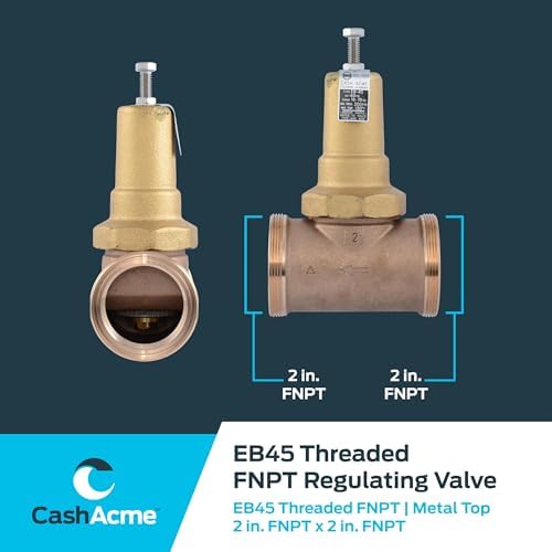 Cash Acme EB45 Pressure Regulating Valve, 2 Inch NPT Threaded, Metal Top, 60 PSI, PVA54M-DTH-60 - Image 5
