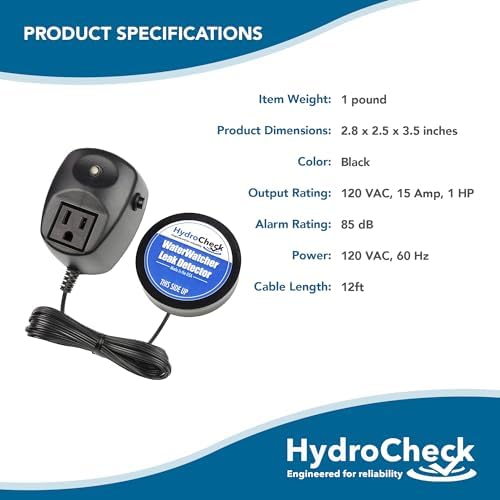 Water Sensor Alarm, Smart Water Leak Detector for Home & Basements | Made in THE USA | Automatic Flood Detectors and Water Alarm, Pure Water Capable (WaterWatcher) - Image 6