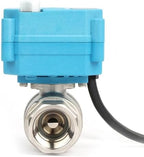 U.S. Solid 3/4 inch NPT 304 Stainless Steel Motorized Ball Valve - Plastic Electrical Ball Valve, 2 Wire Auto Return, AC 110~230V, Normally Closed, IP67, NSF Certified - Image 3