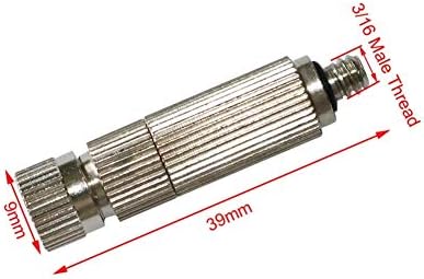 Garden Sprinkler Watering Sprayer 3Pcs 20~90 Bar High Pressure Mist Nozzle Stainless Steel Sprinkler For Misting System Plant Cooling Fog Sprayers With Net Filter (Color : 0.2 mm mist) - Image 4
