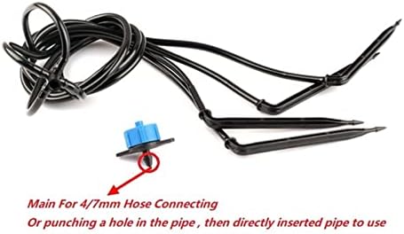Spray Water Connection 4 Black Drip Arrow Launcher Kit Strawberry Irrigation System Drip Irrigation Launcher Kit Potted Plant Watering + 8L/h PC Dripper (Color : 50PCS) - Image 3