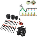 Greenhouse Micro Drip Irrigation Kit, Automatic Irrigation System Patio Misting Plant Watering System with Adjustable Nozzle Quick Connect Automatic Sprinkler Kit for Lawn - Image 4