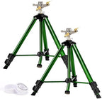 Keten Tripod Sprinkler for Yard, 360° Rotating Garden Sprinklers (2 Pack) by Keten