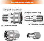 4Set Npt 1/4 Inch Pressure Washer Coupler, Internal Thread, External Thread - Image 2