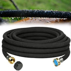 AMRITA Soaker Hose 5/8" 25FT 1 Pack Garden Drip Hoses Aluminum Couplings by AMRITA