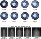 70PCS High Pressure Brass Misting Nozzles Outdoor Anti-drip Fogging Spray Head Outdoor Cooling Misting System Nozzle, UNC 10/24 Brass Misting Nozzles, 0.004-0.039" Orifice(0.6mm) - Image 3