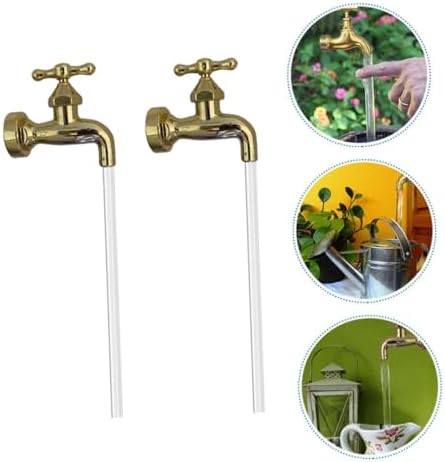 2 Sets Fountain Faucet Courtyard Decor Watering Fountain Invisible Faucet Floating Spout Garden Decor Watering Can Flow Device Ornament Outdoor Acrylic Tube Plastic - Image 4