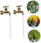 2 Sets Fountain Faucet Courtyard Decor Watering Fountain Invisible Faucet Floating Spout Garden Decor Watering Can Flow Device Ornament Outdoor Acrylic Tube Plastic - Image 4