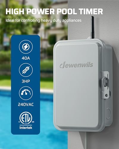 DEWENWILS 800 Series Z-Wave Long Range Timer, Heavy Duty 3HP 240VAC 40A - Image 2