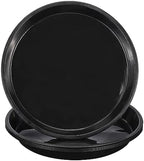PATIKIL 5 Pack Plastic Plant Saucer, 16 Inch Plant Tray for Pots Round Plant Dish Plant Drip Trays Water Tray for Indoors Outdoors Garden, Black by PATIKIL