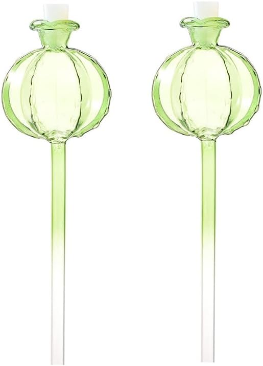 Simulated Glass Automatic Plant Watering Bulbs Shape Flower Plant Water Dripper Lightweight Plant Device Drip(A 2pcs) by Unknown