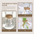 3pcs Glass Flower Storage Bottle Hydroponic Plant Vase Xmas - Image 4