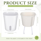 Ziliny 20 Pcs 3.74 Inch Self Watering Planters with Water Indicator - Image 2