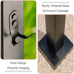 Stainless Steel Garden Water Column with Faucet & Spray Gun - 60cm Outdoor Hose Stand for Efficient Irrigation & Watering Solutions Sleek Black Design - Image 4
