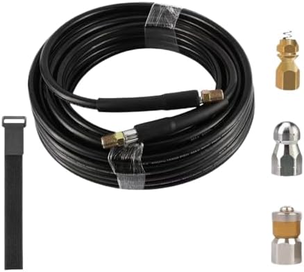 Drain Cleaning Hose Pressure Hose High Pressure Washer Nozzle Pipe Cleaning Nozzle(Style C,5 Meter) by Unknown