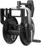 Giraffe Tools Garden Hose Reel Wall Mount, 125FT 5/8" Hose Capacity, Heavy Duty Water Hose Reel, Hose Guide Pre-Installed with Crank, 210° Swivel, for Yard Lawn Garage by GiraffeTools