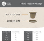 The HC Companies Round Prima Flower Pot Saucers - Plastic Plant Saucer for Outdoors & Indoors - Traditional Plant Pot Trays for Water Drainage -Durable Plant Tray (21-inch Chocolate, Pack of 1) - Image 5