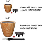 10 in Self-Watering Planters, 10 Inch, 2-Pack, Light Brown - Image 4