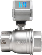 1-1/2 inch DN40 110-230VAC Normally Closed Stainless Steel 304/CF8 Motorized Electrical Ball Valve With U.S. Plug - Image 3