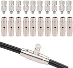 10 Pack High Pressure Brass Misting Nozzles With 1/4" Interface Quick Connector, Anti Drip Fogging Spray Head, Cleanable Water Mist Sprayers 10/24 UNC Mist Nozzle Dust Control(Size:Orifice 0.1mm ,) by Unknown