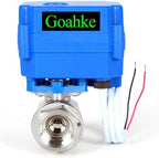 Motorized Ball Valve 1/2" Stainless Steel Full Port 9-24V AC/DC by Goahke
