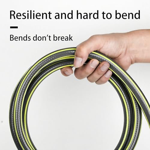 Heavy Duty Light Weight Garden Hose, Leakproof Outdoor Gardening Tools, Watering Supplies, Powerful Water Pressure for Lawn, Flowers Gray-4-points 50m - Image 6