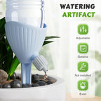 Self Watering Spikes, 4/8 Pack Automatic Plant Waterer with Adjustable Valve, Drip Irrigation Stakes for Indoor & Outdoor Plants, Self Watering Insert Devices for Garden, Vacation (8, Blue) - Image 2