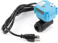 U.S. Solid 1/2” PPE Motorized Ball Valve with US Plug - Plastic Electrical Ball Valve, 2 Wire Auto Return, AC 110~230V, Normally Closed by USSolid