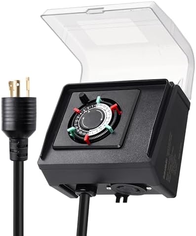 SURAIELEC Mechanical Pool Timer for Above Ground Pool, L5-20R Twist-Lock by SURAIELEC