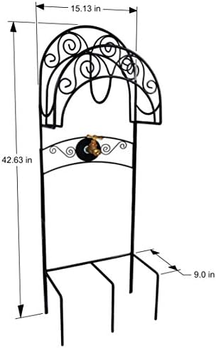 Liberty Garden 640 Carrington Decorative Metal Hose Stand w/Bib, Black - Image 6