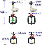 360 Degree Rotating Mist Nozzle Garden Sprinkler Refraction 100 Pack - Image 5