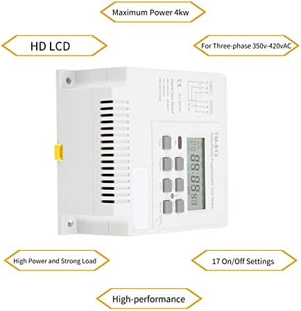Three Phase Digital Timer Relay, 380V 16A 3-Wire I/O - Image 4