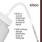EISCO 6PK Chemical Wash Bottle, Blank Labels, 500ml - Wide Mouth, Self Venting, Low Density Polyethylene - Performance Plastics Labs - Image 7