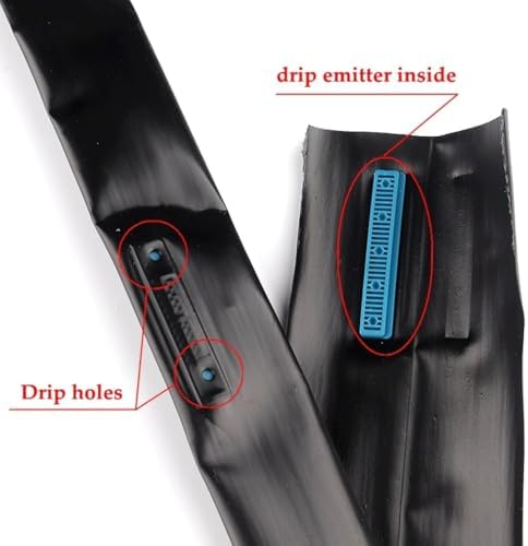 16mm 20m 2-Holes Micro Irrigation System Drip Tape 0.2mm Thick Under Film, for Greenhouse Farm Watering Patch Tape Hose(Space 30cm) - Image 2