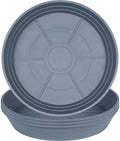 LWALRS Plant Saucer 14 Inch 4 Pack 6 8 10 12 14 16 18 20 25, Plastic Plant Trays for Pots，Extra-Deep Plant Water Dray Tray, Bird Bath Bowl, Heavy Flower Plant Saucers Indoors and Outdoor No Holes by MARYJANESPALACE