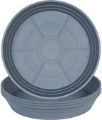 LWALRS Plant Saucer 14 Inch 4 Pack 6 8 10 12 14 16 18 20 25, Plastic Plant Trays for Pots，Extra-Deep Plant Water Dray Tray, Bird Bath Bowl, Heavy Flower Plant Saucers Indoors and Outdoor No Holes by MARYJANESPALACE