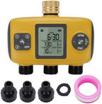 Asixxsix Sprinkler Timer, 3 Zone Independent Programmable with Rain Delay Automatic Watering System, Garden Hose Timer with 3 4in Brass Inlet for Garden Irrigation - Image 6
