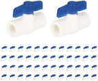 (Pack of 50) EFIELD 1/2 Inch PVC Ball Valve (FPT Threaded), Schedule 40, FPT x FPT Threaded For Residential, Commercial, Agricultural and Light industrial Applications,(PVC010-10-50PCS) by EFIELDPEXTUBING