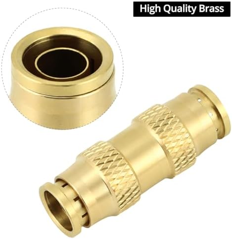 QWORK Push to Connect Fittings - 1/2" Tube & Air Hose, 10 Pack Quick Connect Pneumatic Fittings - Image 3