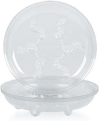Idyllize 5 Pieces of 16 inch Clear Thick Plastic Heavy Duty Sturdy Plant Saucer Drip Trays for pots (16'') by Idyllize