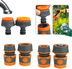 5PCS 1/2" 3/4" Garden Hose Quick Connector for Repair Extender Water Tube Joint 12mm 16mm Irrigation Pipe Coupling Adapter(D5PCS) - Image 3