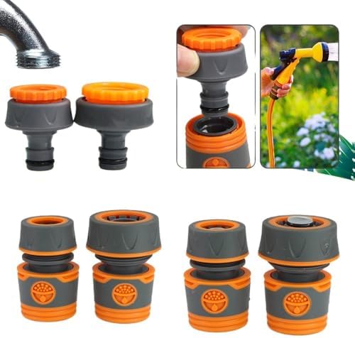 5PCS 1/2" 3/4" Garden Hose Quick Connector for Repair Extender Water Tube Joint 12mm 16mm Irrigation Pipe Coupling Adapter(D5PCS) - Image 3