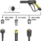 Pressure Washer Gun and Hose 3600 PSI, Quick Connect 3/8" - Image 3