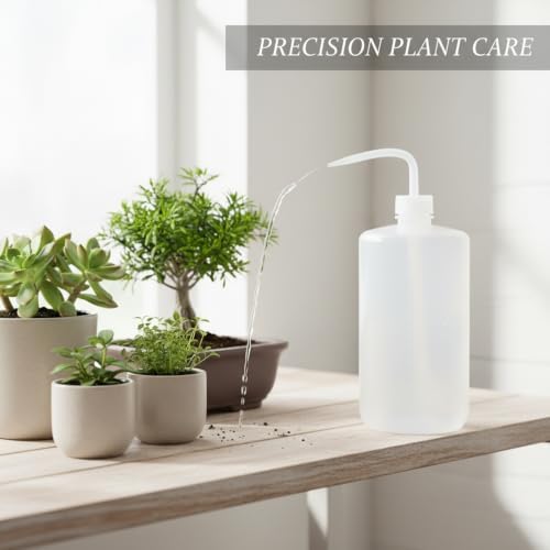 Squeeze Watering Bottle with Long Curved Spout for Indoor Plants, Succulents & Bonsai - Durable PP Plastic - Image 2