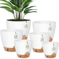 QRRICA 8/7/6.5/6/5.5/5 Inch Self Watering Pots for Indoor & Outdoor Plants by QRRICA