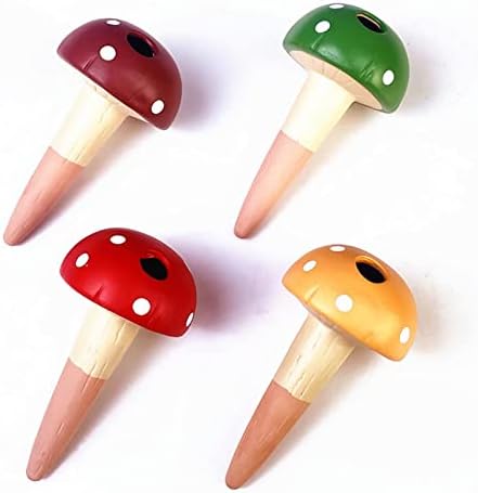 4 Pieces Plant Watering Stakes Self Watering Spikes Automatic Irrigation Devices Clay Drip Cones Suitable for Potted Plants Houseplants Patio Hanging - Image 4