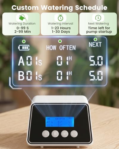BAOSHISHAN 2 Zone Indoor Plant Watering System for 30 Potted Plants - Image 5